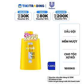 SUNSILK Dầu Gội Mềm Mượt Diệu Kỳ 1.6KG