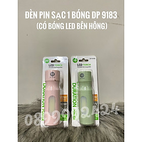 Mua ĐÈN PIN SẠC MINI DP-9183 HỒNG-XANH DỄ THƯƠNG  TIỆN LỢI  NHỎ GỌN