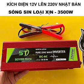 Mua ̣( HÀNG NHẬT ) Bộ Kích Điện Inverter 12V-220V : 3500W Sóng Sin Chuẩn – Chạy Ổn Định  Siêu Bền