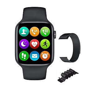 Mua Đồng hồ thông minh cao cấp ANNCOE Watch 6 nghe gọi nhắn tin theo dõi sức khỏe chống nước IP68 + Tặng dây đeo cao cấp - Hàng Chính Hãng
