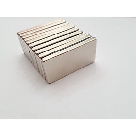 Nam châm viên trắng đất hiếm 50x25x5mm (Combo 5 viên)