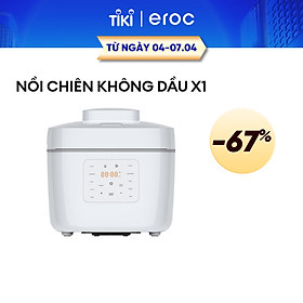 Nồi Chiên Kiêm Nồi Cơm Đa Chức Năng 6 Lít Eroc V-X1 [Hầm, Luộc, Làm Sữa Chua, Làm Bánh, Chiên Xào, Nấu Canh] Hàng Chính Hãng