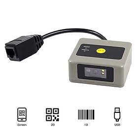 Aibecy 1D/2D/QR Embedded Barcode Scanner Self-Induction Module Scanner USB Connection Compatible with Linux Windows