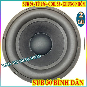 CẶP LOA SUB 30 CAO CẤP TỪ 156 COIL 53 BELL KHUNG NHÔM - GIÁ 2 LOA