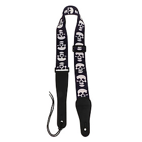 Sunnimix Denim Polyester Dây Đeo Đàn Guitar Với Chất Liệu Da PU Kết Thúc Cho Acoustic Phần