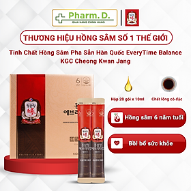 Tinh Chất Hồng Sâm Pha Sẵn EveryTime Balance KGC Cheong Kwan Jang (Hộp 20 gói, 30 gói x 10ml) - 20 gói