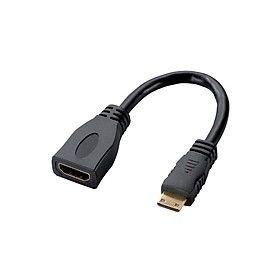 Chuyển Đổi HDMI (A) - Mini HDMI (C) Elecom AD-HDAC2BK 0.1m - Hàng chính hãng