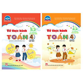 Sách - Combo Vở thực hành Toán 4, tập 1+2 (Bộ sách Chân trời sáng tạo)