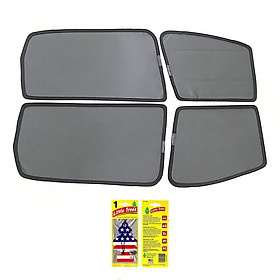 Bộ rèm che nắng ô tô nam châm theo xe HONDA CRV - Hàng Chính Hãng - Quà tặng cây thông thơm treo xe