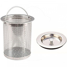 Mua Bộ Giỏ Lọc Rác Và Nắp Đậy Bồn Rửa Chén Bát Inox