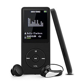 Máy Nghe Nhạc Mp4 bluetooth nghe FM có loa ngoài kèm dây cáp, tai nghe và thẻ nhớ 4G