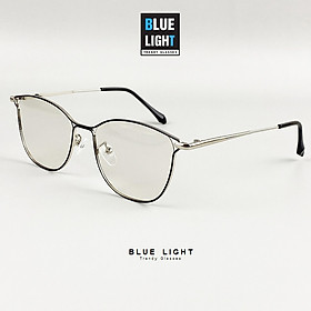 Kính Giả Cận, Gọng Kính Cận Mắt Mèo Đổi Màu Khi Đi Nắng - BLUE LIGHT