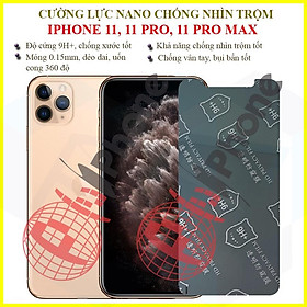 Mua Dán chống nhìn trộm iPhone 11  11 Pro  11 Pro Max - Dán cường lực dẻo nano 9H