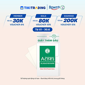 Giấy thấm dầu kiểm soát nhờn, ngừa mụn Acnes Oil Remover Paper 100 tờ