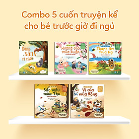 Combo 5 Cuốn Truyện Kể Cho Bé Trước Giờ Đi Ngủ Bìa Mềm (Rừng Xanh Rì Rào + 4 Cuốn Xuân - Hạ - Thu - Đông) - Sách Đọc To Cho Trẻ 0-1-2-3-4-5-6 Tuổi