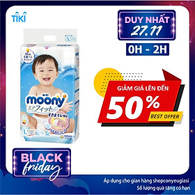 Tã Dán Cao Cấp Moony Nhật Bản L54 (54 Miếng )