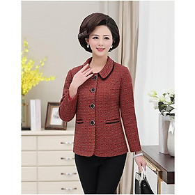 Áo Khoác Dạ Nữ Ngắn Trung Niên Cho Mẹ AD44 - Hàng Quảng Châu Cao Cấp
