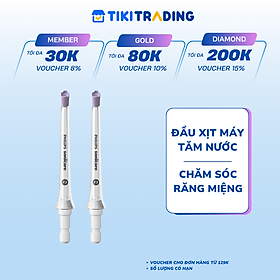 Combo 2 đầu xịt máy tăm nước chính hãng Philips Sonicare HX3062 làm sạch mãng bám, chăm sóc răng miệng