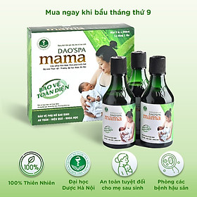 Dung dịch xông tắm cho mẹ sau khi sinh DK Pharma Dao'Spa Mama 3 chai 250 ml
