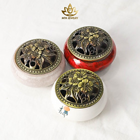 Mua Lư xông trầm hương  đốt nhang - gốm sứ - Mộc Trầm Hương