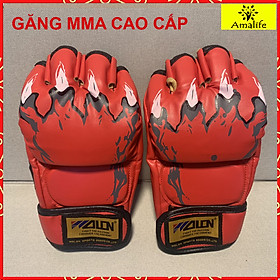 Găng Bao Tay Xỏ Ngón MMA Boxing Đấm Bốc Người Lớn Amalife - Găng Tay Xỏ Ngón MMA Cao Cấp