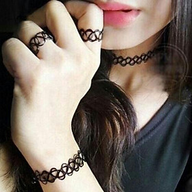 Bộ trang sức 3 món choker thời trang BHB62