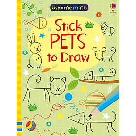 Sách tô vẽ tiếng Anh: Stick Pets To Draw