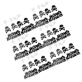 Happy Halloween Pumpkin Skull Ghost Confetti Table Streusel Party Decor DIY