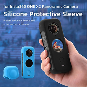 Silicone Case Protective Storage Cover Shell Dustproof Camera for Insta 360 ONE X2 Panoramic Action Accessory