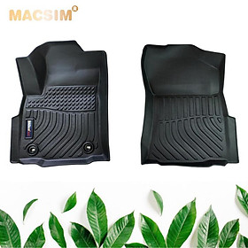 Thảm lót sàn xe ô tô Toyota Hilux (sd)2015-2021 Nhãn hiệu Macsim chất liệu nhựa TPE hàng loại 2