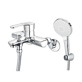 Mua Vòi sen tắm nóng lạnh gắn tường tay sen ba chế độ Caesar S743C (trọn bộ)