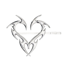 Heart Shaped Hair Clip Barrette Hairpins Geometric for Women and Girls