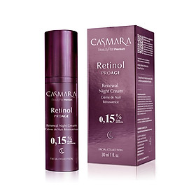 Kem trẻ hóa RETINOL CASMARA tinh khiết 0.15% và 0.3% - RETINOL PROAGE RENEWAL NIGHT CREAM 0.15%/ 0.3% 30ML
