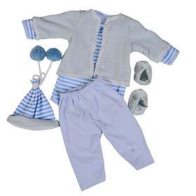 6pcs  Doll Clothes Newborn Clothing Suit Doll Accessories