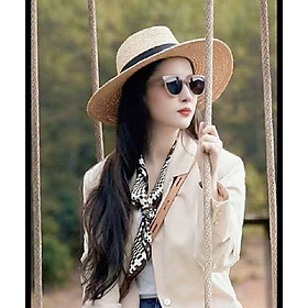 Nón cao bồi phớt mũ cao bồi nam nữ Fedora comboy chất liệu cói Hàng nhập dona24072901