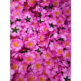 Hình ảnh Hoa đào giả, hoa mai rời bán theo lạng, kí làm đồ trang trí ngày tết bằng vải, nhựa
