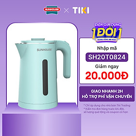 Ấm Đun Siêu Tốc Inox 2 Lớp Sunhouse SHD1351 (1.8 Lít) - Hàng Chính Hãng