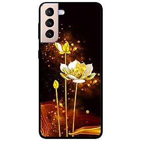 Ốp lưng dành cho Samsung Galaxy S21 - S21 Plus - S21 Ultra - mẫu Sen Trắng Vàng 2