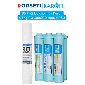 Mua Bộ 10 lõi lọc nước Karofi bộ lõi lọc thô 123 SmaxPro V  màng RO 100 Hàn và bộ hiệu suất HP6.2 dành cho máy lọc nước Karofi model KAQ-X16 - Hàng chính hãng
