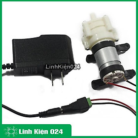 Hình ảnh Combo Máy Bơm Nước RS385 12V + Nguồn 12V-1A + 01 Jack Nối Nguồn Cái, 02 Đoạn Dây Điện Đỏ Đen