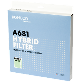 Bộ lọc không khí thay thế BONECO A681 Bộ lọc HEPA và than hoạt tính, lọc bụi, vi khuẩn, khử mùi, dùng cho máy lọc không khí tạo ẩm BONECO H680 - Hàng Chính Hãng