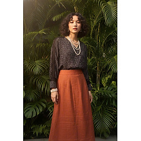 Áo Suông Tay Dài Phối Ren Họa Tiết Chấm BI Tinh Tú TOP228 thời trang thiết kế Hity