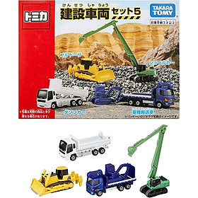 Đồ chơi mô hình Set Tomica Gift Construction Vehicle 4 Chiếc