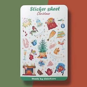 sticker sheet cozy chritmas - trang trí sổ tay, sổ nhật kí | bullet journal stickers