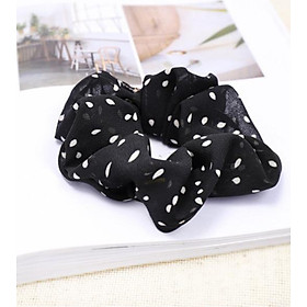 Dậy buộc tóc, cột tóc vải von mọng họa tiết chấm bi hot trend