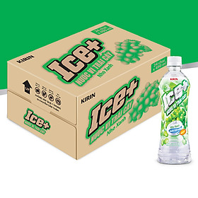 Thùng 24 Chai KIRIN Ice+ Nho Xanh (490ml x 24 Chai)