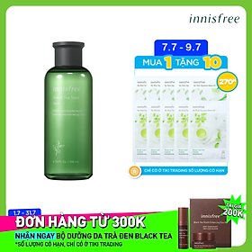 Nước cân bằng chăm sóc làm mịn da từ trà xanh và dầu hạt trà xanh tươi Innisfree Geen Tea Seed Skin 200ml - NEW