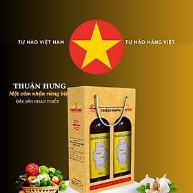NƯỚC MẮM PHAN THIẾT CHAI THỦY TINH - THUẬN HƯNG 60 ĐẠM/1 HỘP 2 CHAI 500ML