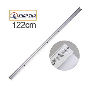 Ray trượt nhôm độ dài 120cm - vạch thước khắc liền trên ray trượt, chuyên dùng để chế bán cưa bàn phay