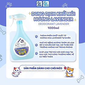 Dung Dịch Xịt Khử Mùi Khu Vực Hương Lavender Forcans 1000ml